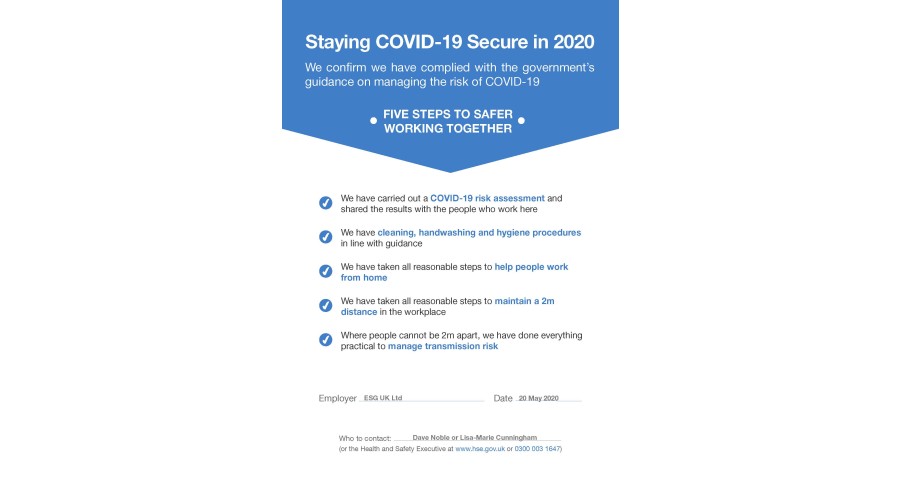 Staying COVID-19 Secure in 2020