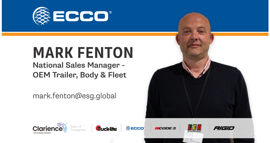 ECCO Safety Group Appoints Mark Fenton to the Position of National Sales Manager