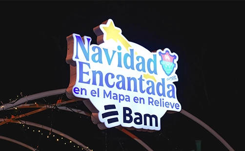 Bam se une al proyecto “Navidad encantada en el mapa en relieve” 