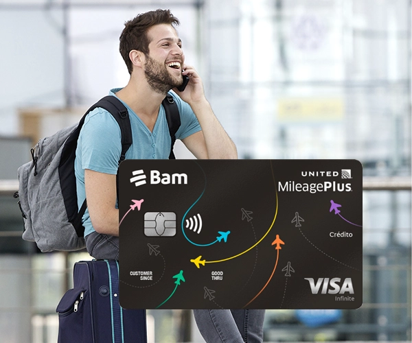 Tu tarjeta adicional MileagePlus acumula hasta 2 MileagePlus por USD 1 en compras nacionales o internacionales