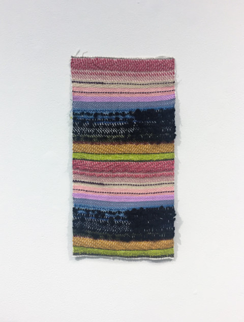 Untitled, 2017. Yarn. 16 × 9 inches.