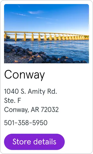 Conway 1040 S. Amity Rd. Ste. F Conway, AR 72032 501-358-5950