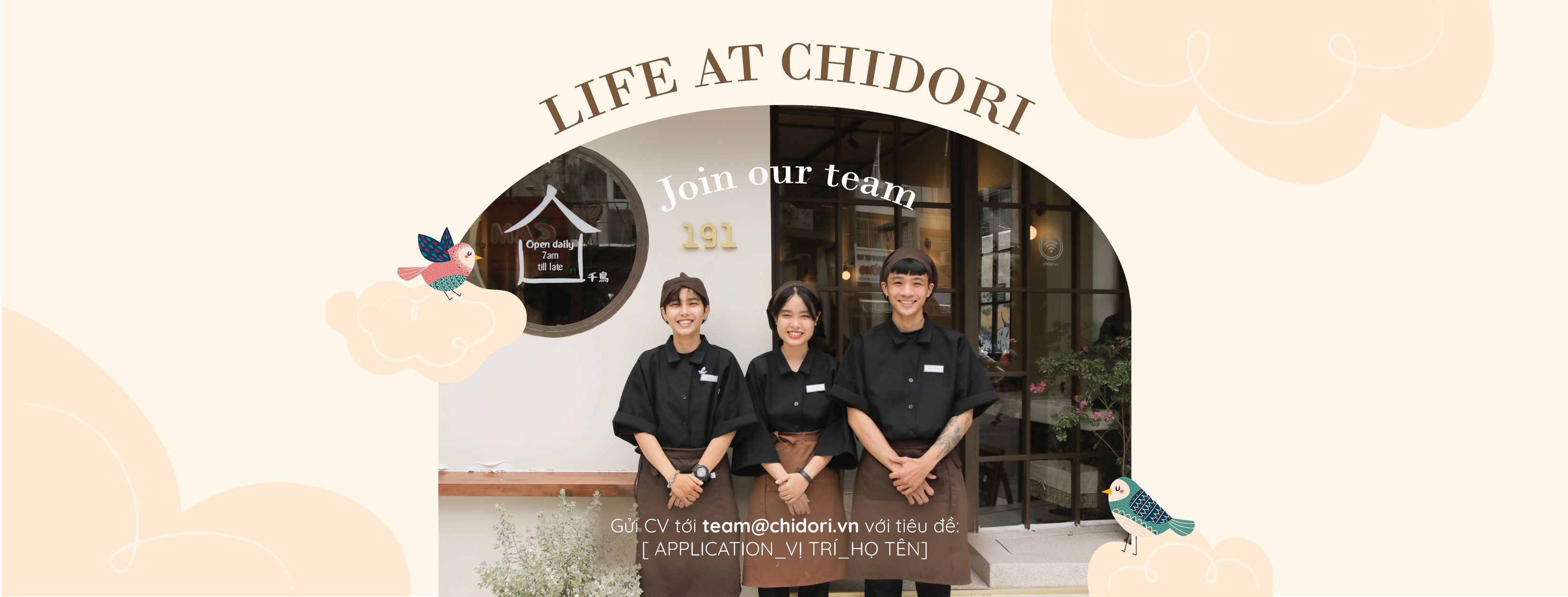 Cơ hội nghề nghiệp tại Chidori 