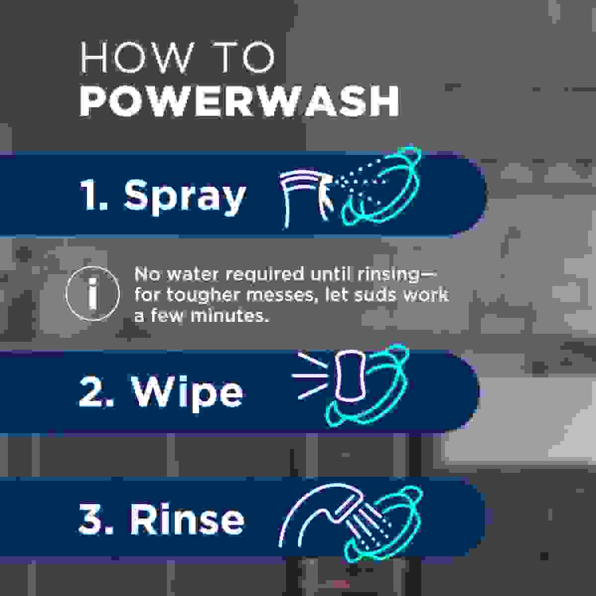 How To Powerwash: Spray, Wipe, Rinse