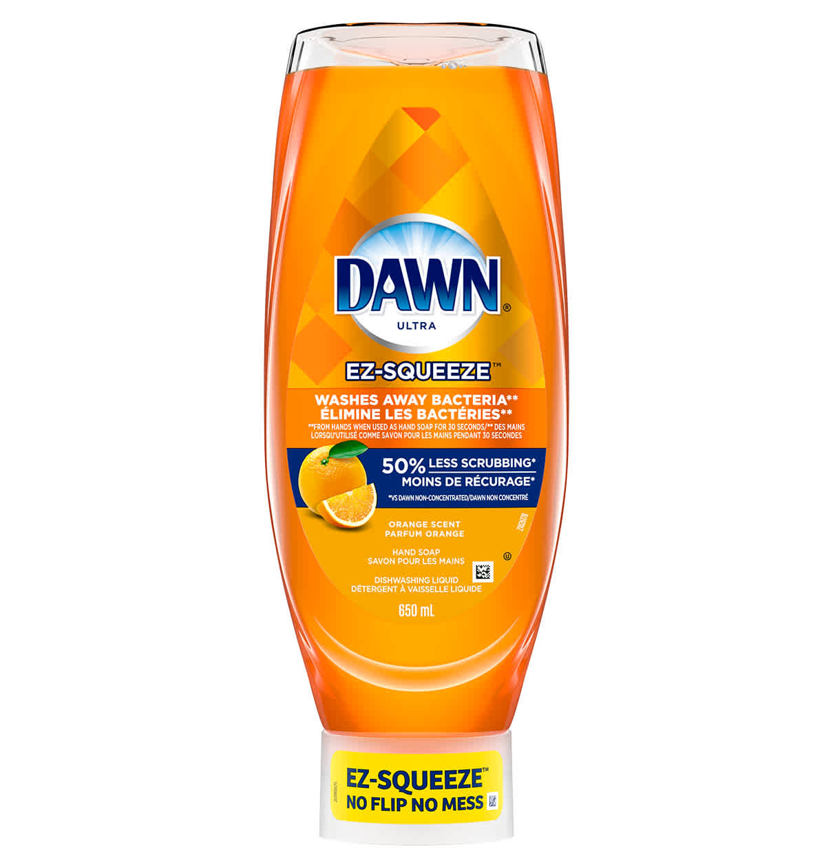 Dawn Ultra Wash Away Bacteria EZ-Squeeze Hand Soap, Orange