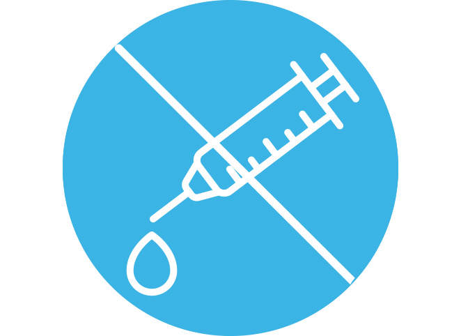 Phthalates icon on blue background