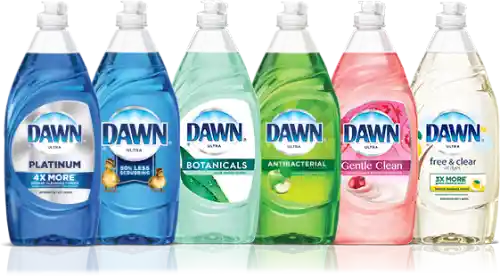 Dawn dish soap product family
