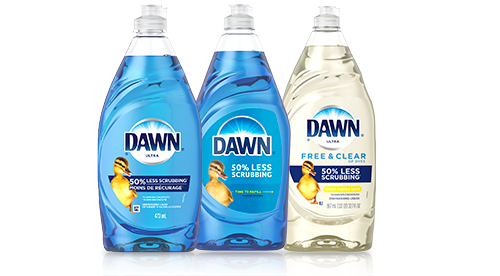 Dawn dish soap product family