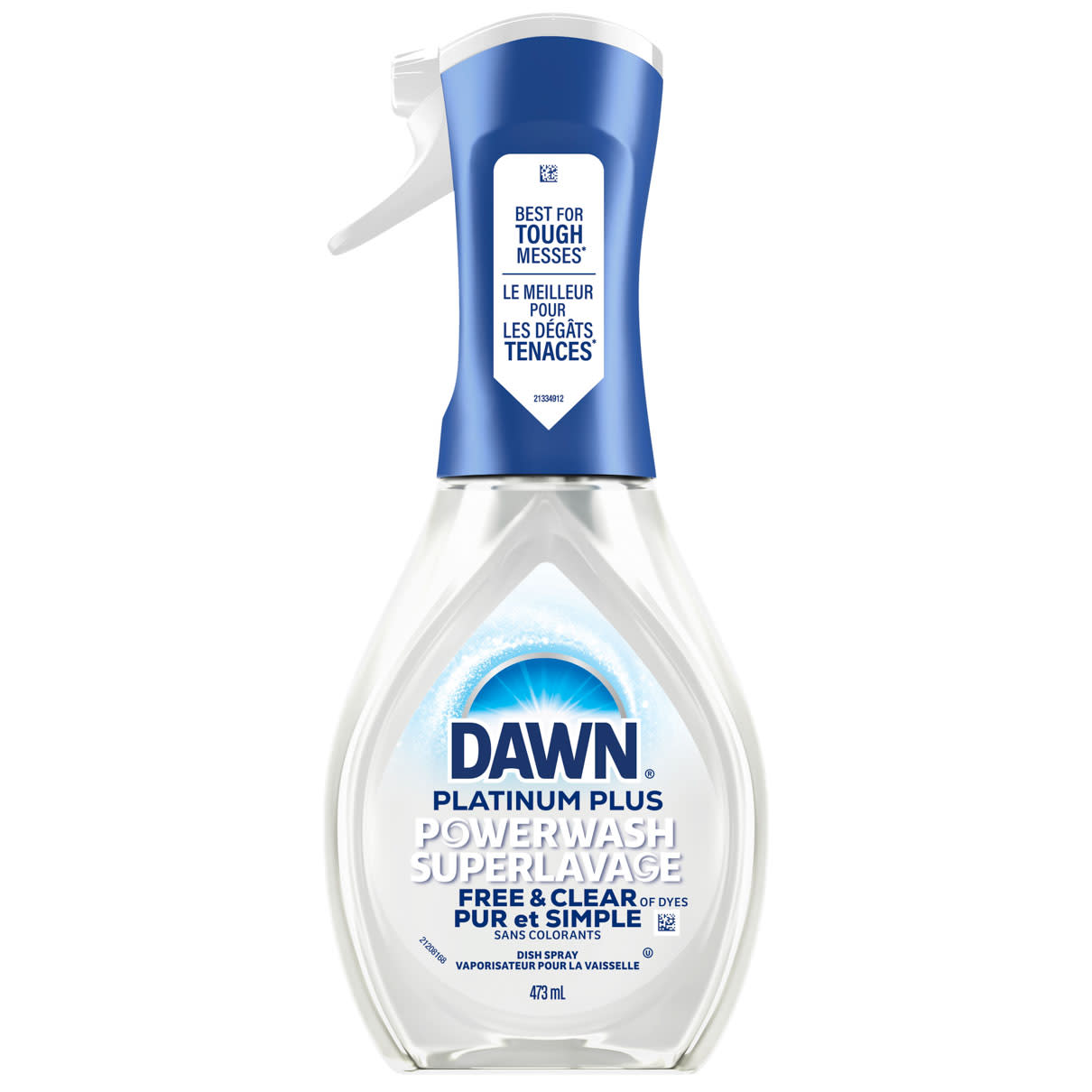 Dawn Powerwash Free & Clear Dish Spray, Pear Scent 473ml