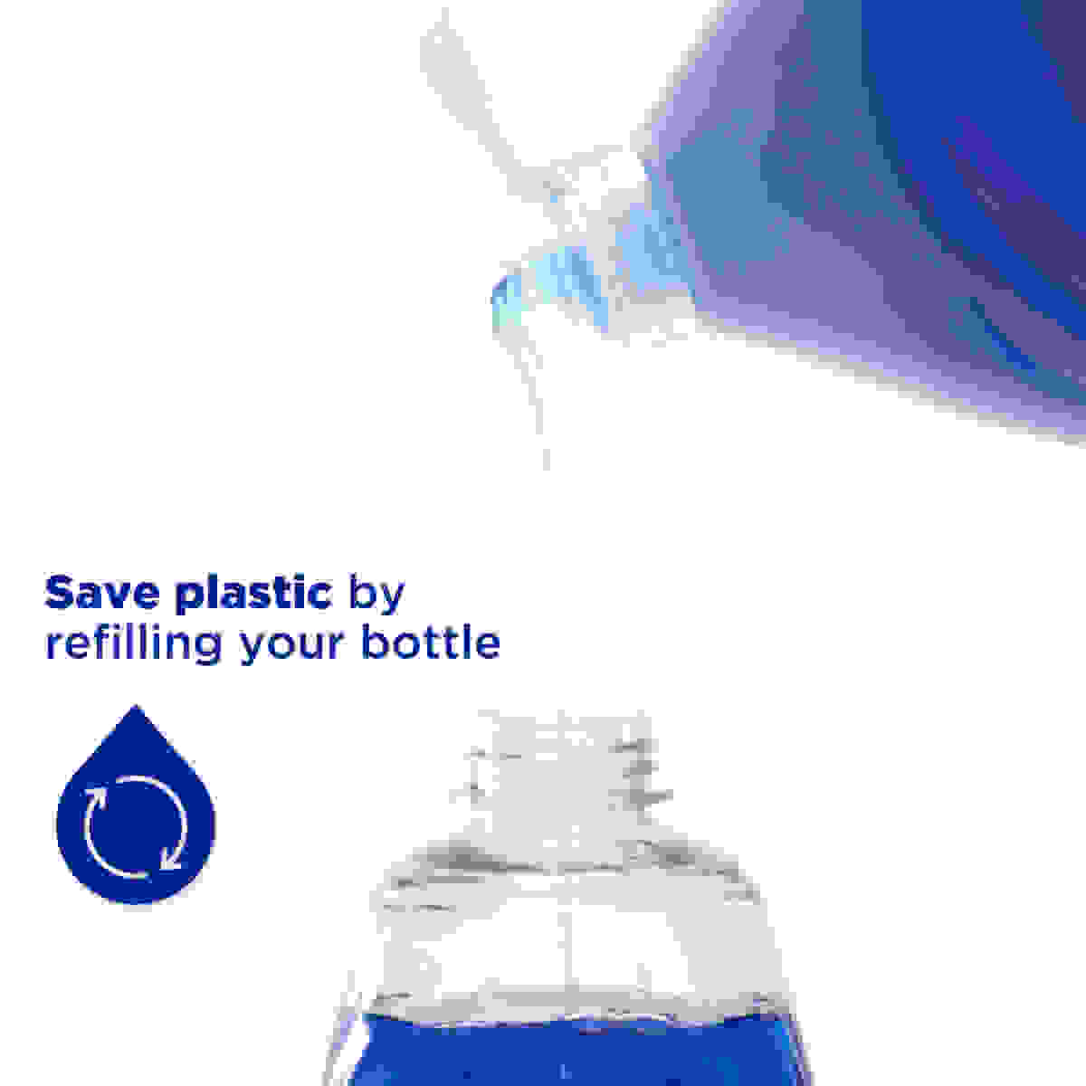 Save plastic by refilling your bottle