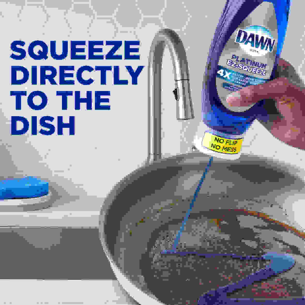 Dawn Platinum EZ-Squeeze, Refreshing Rain Scen - Squeeze Directly to Dish