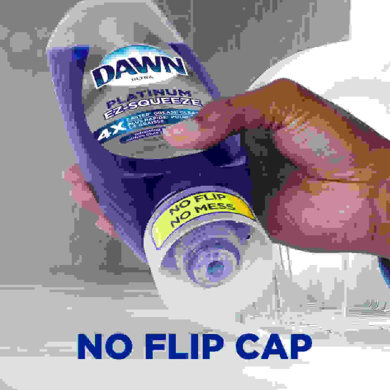 Dawn Platinum EZ-Squeeze, Refreshing Rain Scen - No Flip Cap