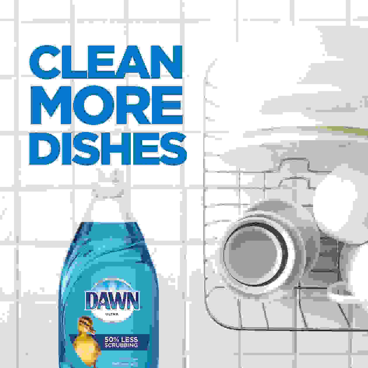 Clean More Dishes - Dawn Original Dishwashing Liquid