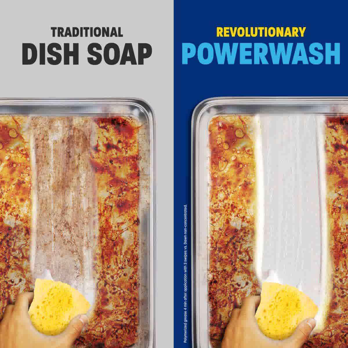 traditional dish soap, revolutionary powerwash