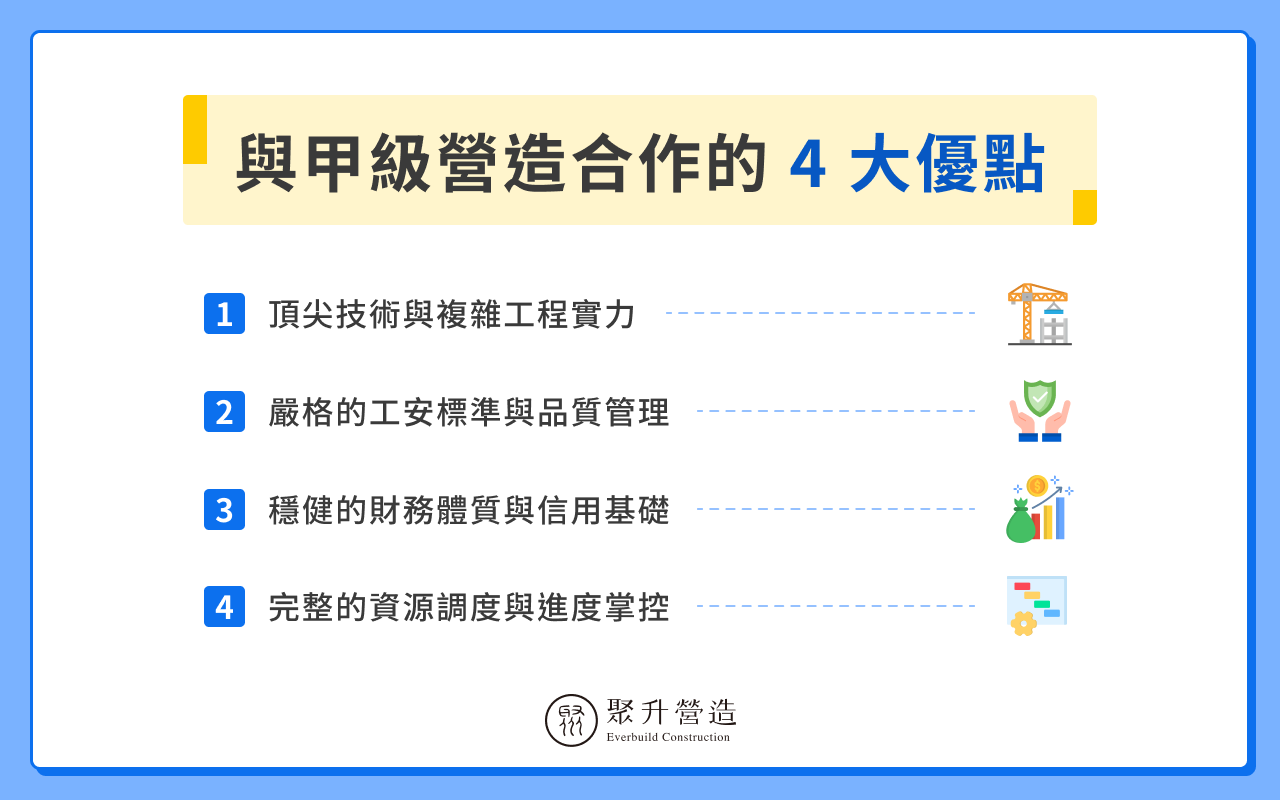 甲級營造優點