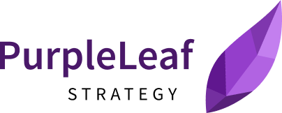 Purple leaf logo 