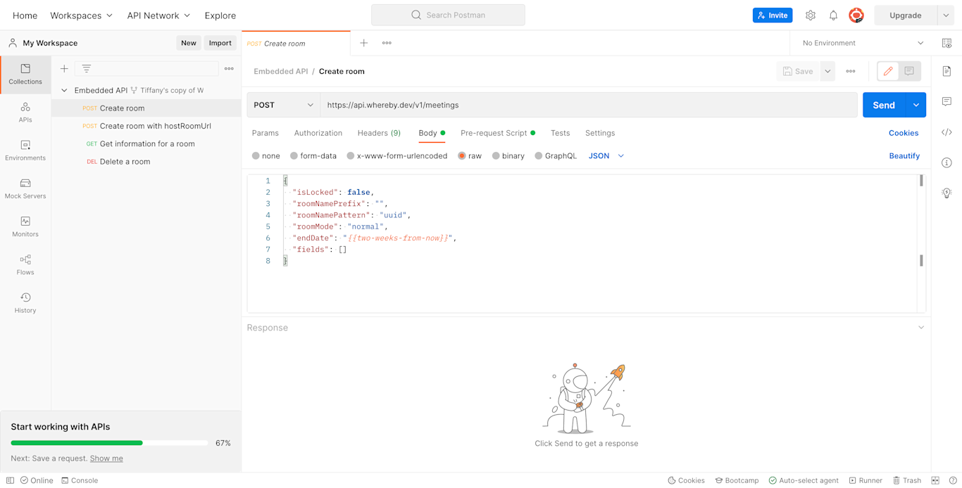 How to Use Postman with Whereby's API | Whereby