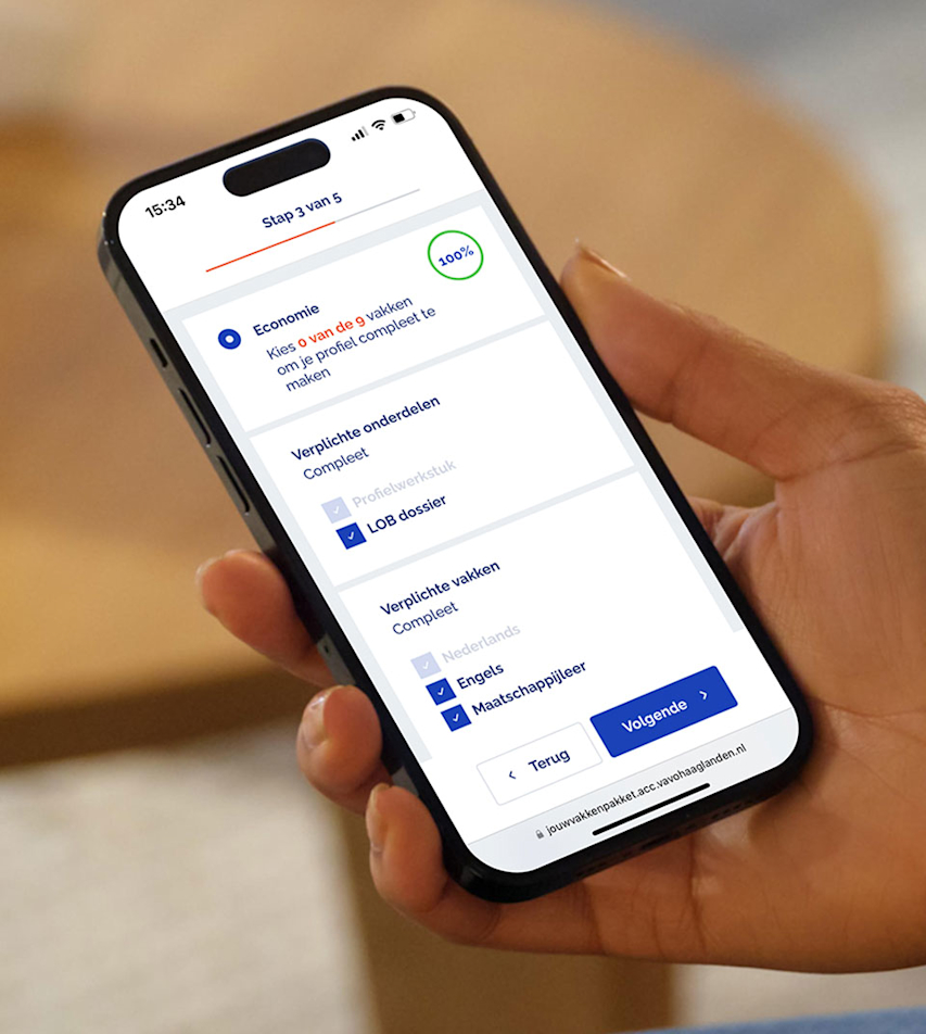 ROC Mondriaan VAVO keuze hulp tool web app
