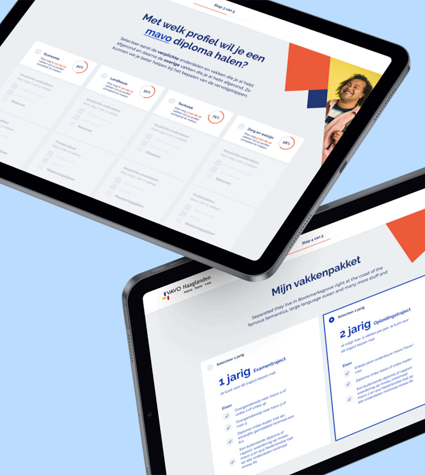 ROC Mondriaan - VAVO keuze hulp tool