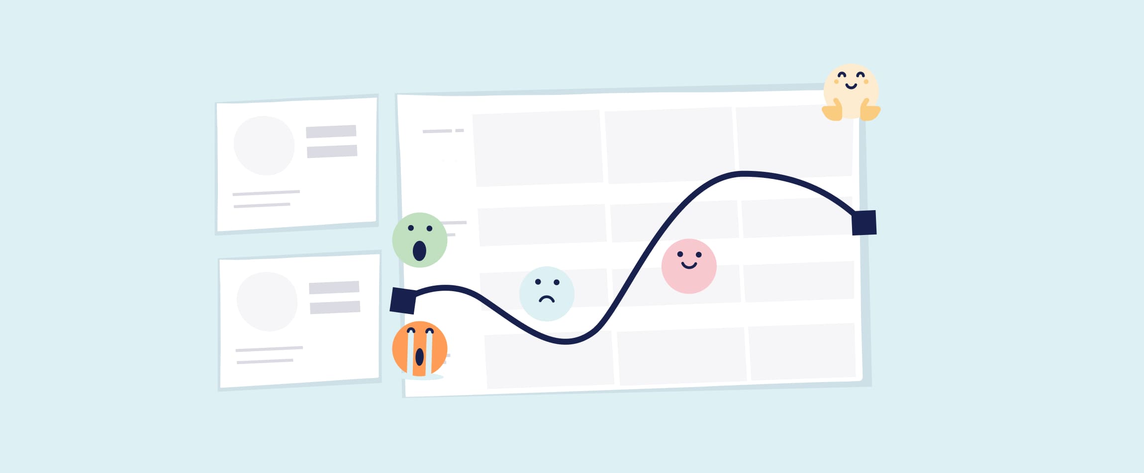 Customer journey illustratie 