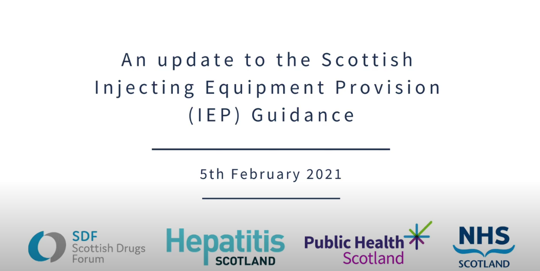 An update to the Scottish Injecting Equipment Provision (IEP) Guidance - Consultation launch