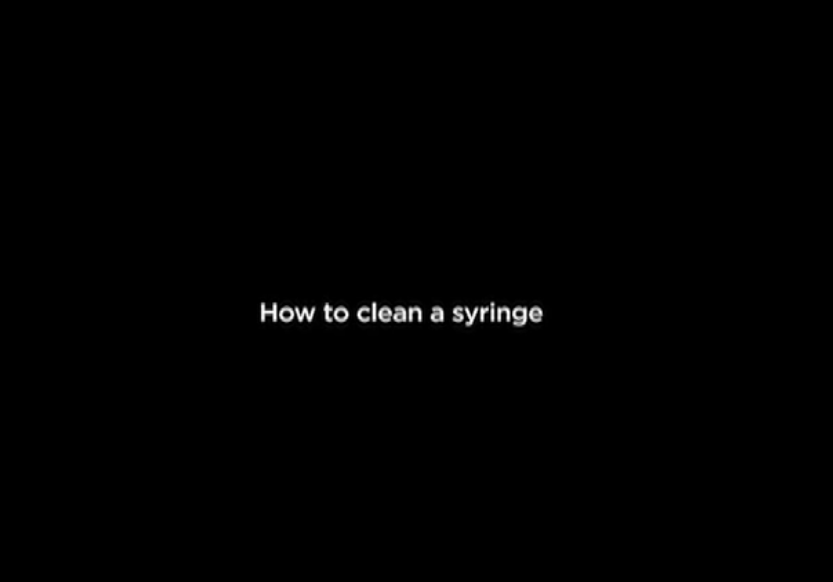 Cat 2 - How to clean a syringe
