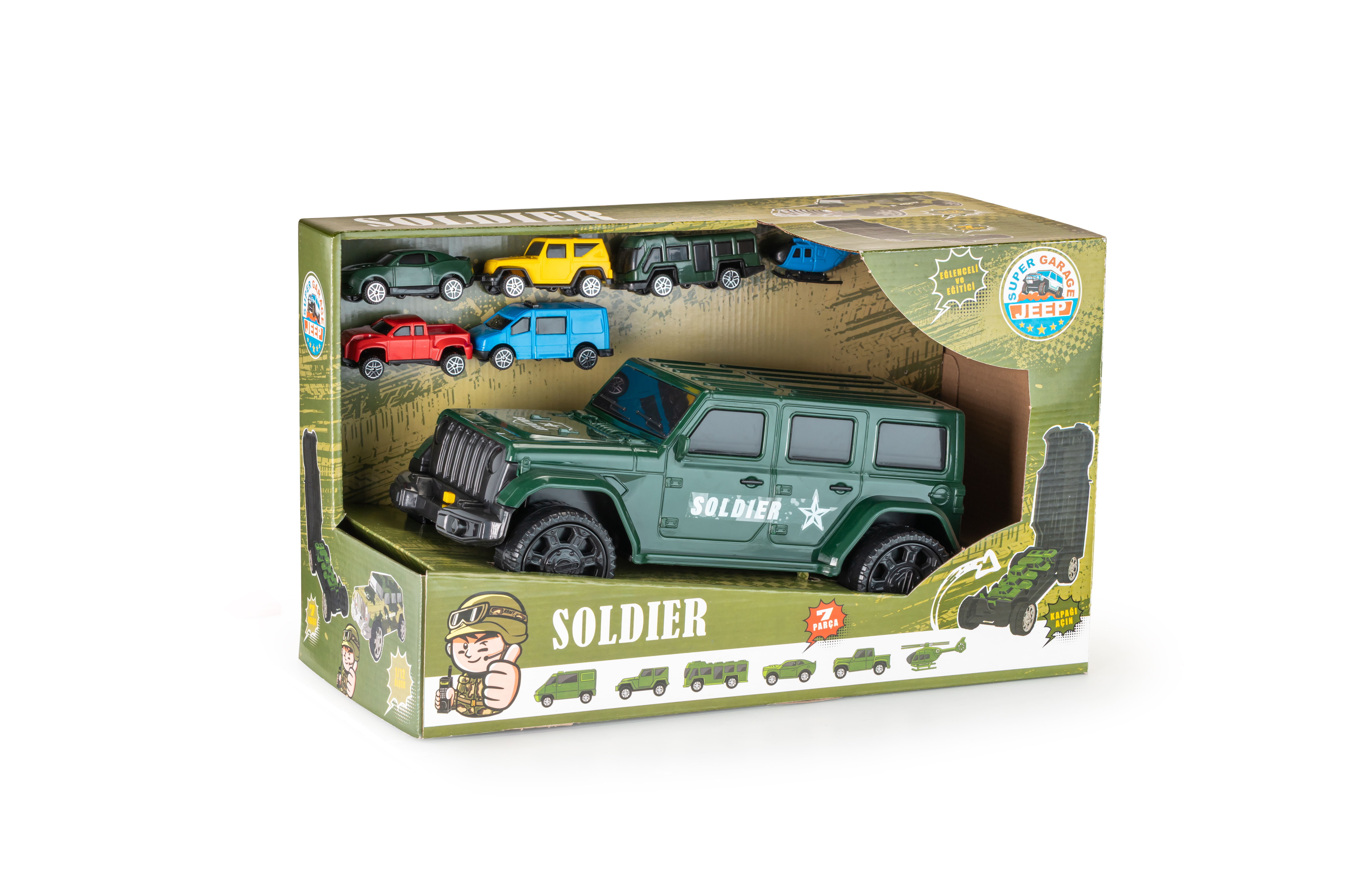 Super Garage Military Jeep Set thumbnail 2