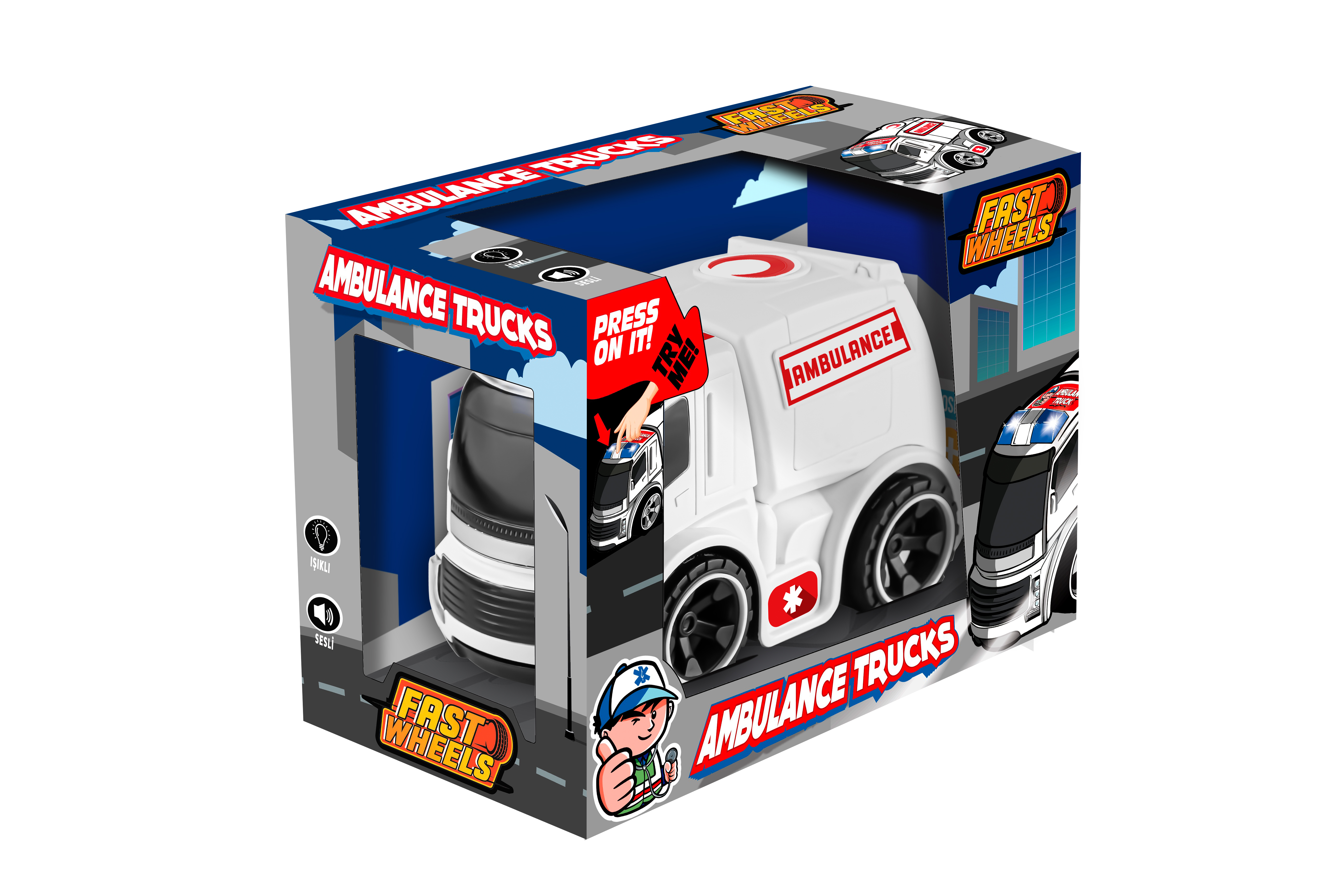 Ambulance Toy with Lights & Sound