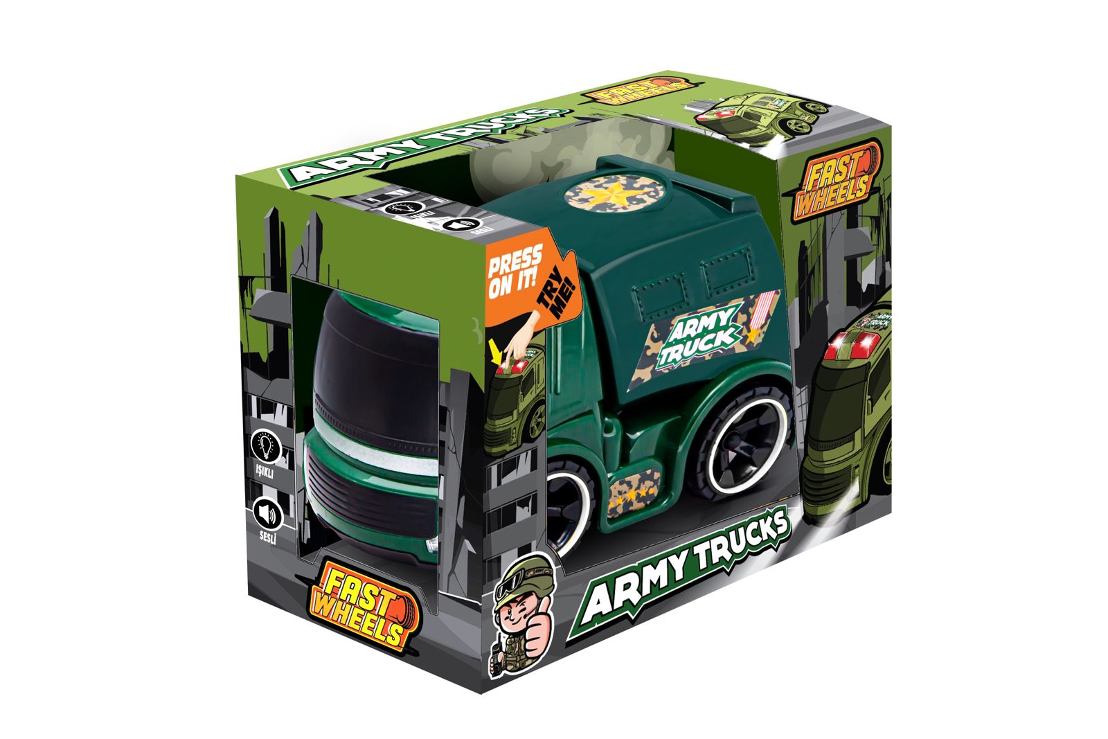 Military Truck Toy with Lights & Sound thumbnail 2