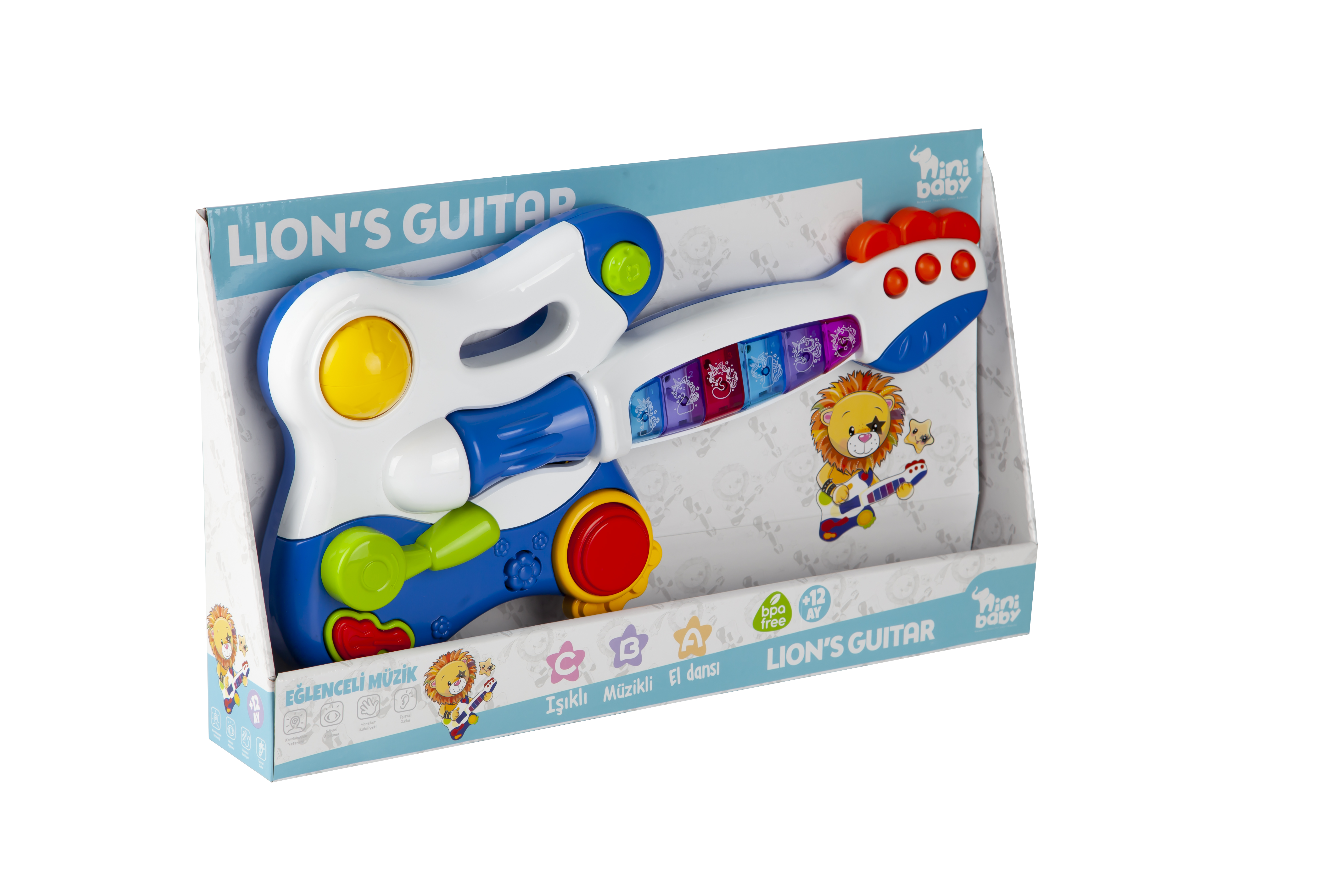 Lion Musical Toy Guitar - Lights & Sound
