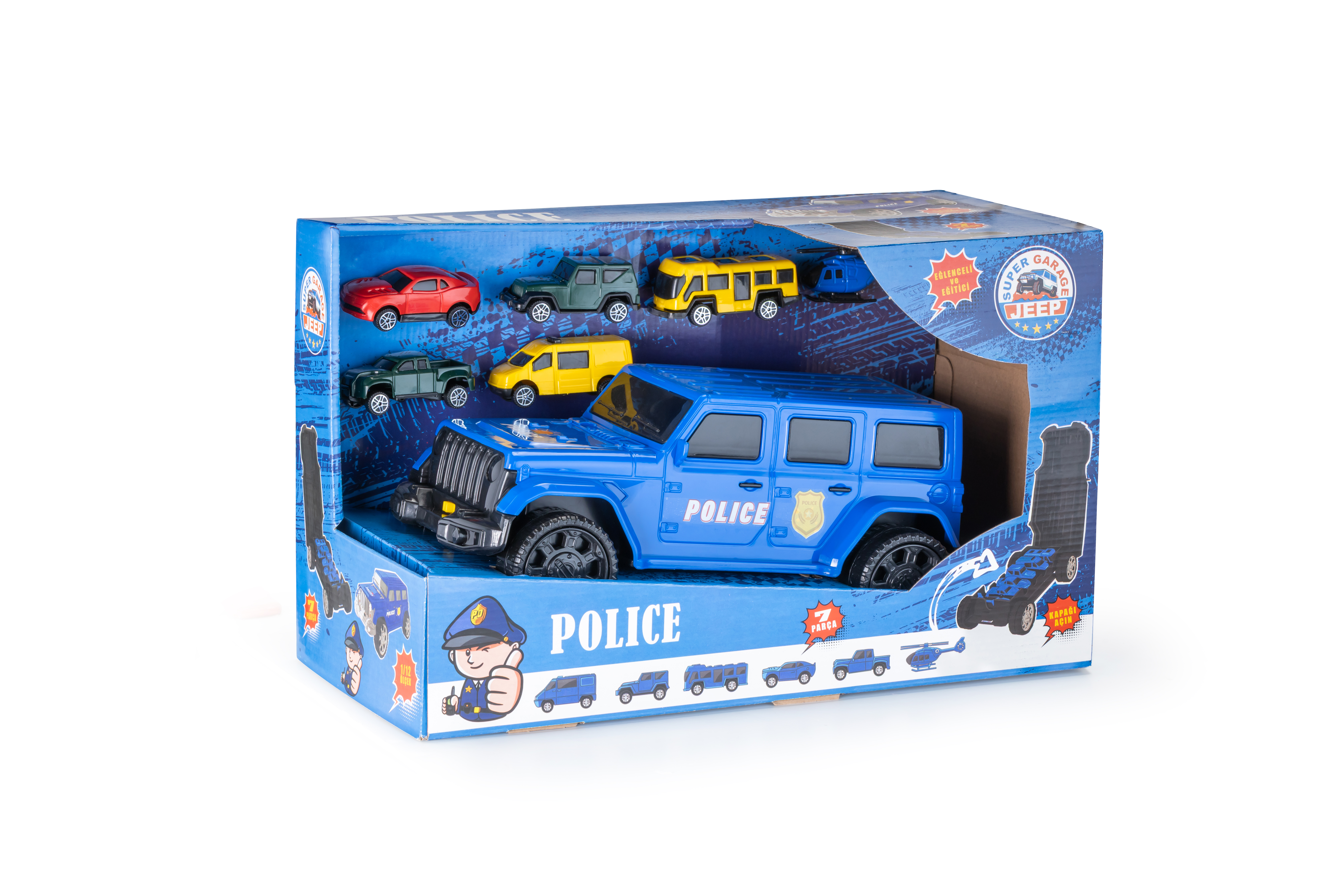 Super Garage Police Jeep Set thumbnail 2