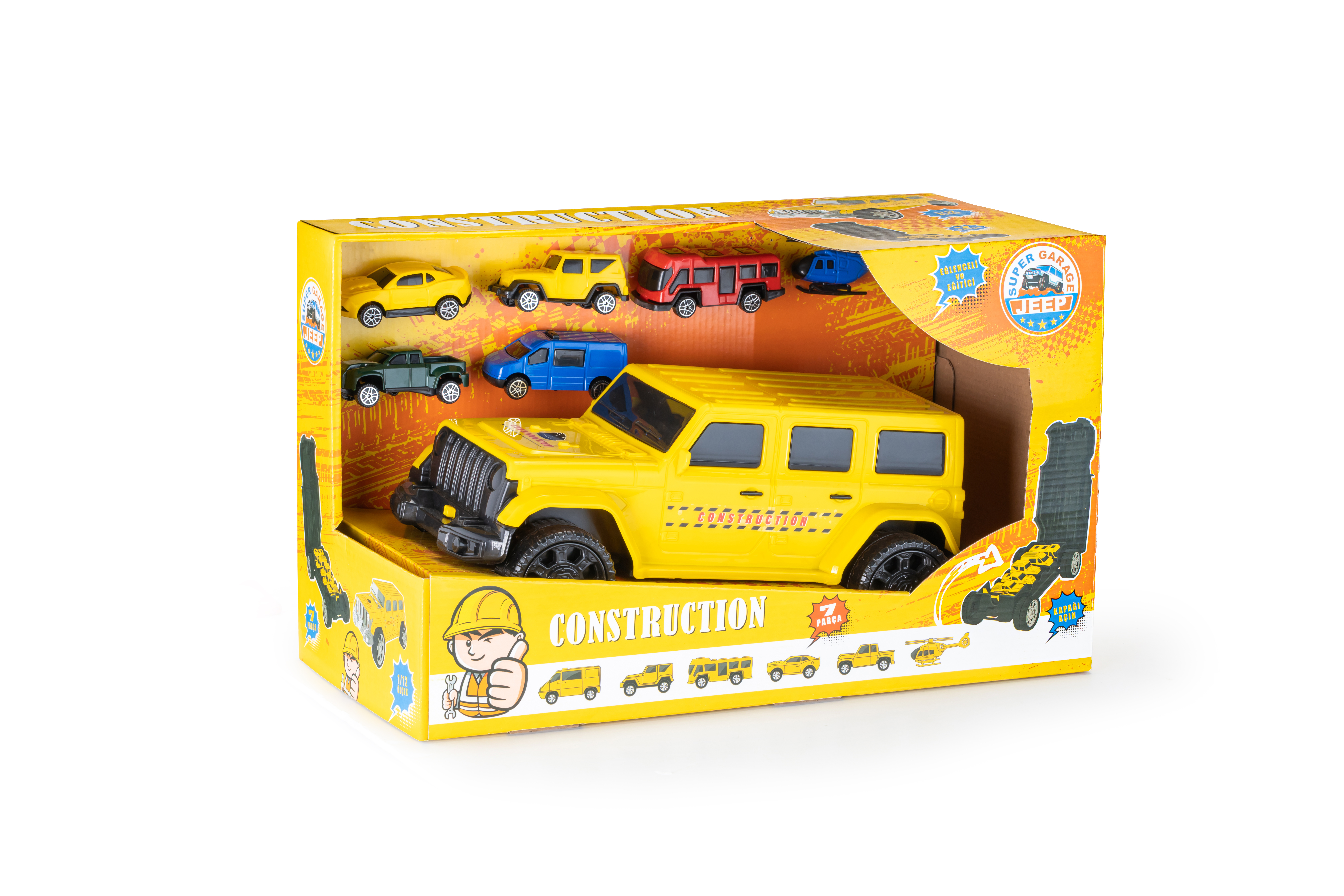 Super Garage Construction Jeep Set thumbnail 2