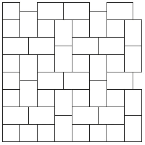ESTRELLA Verlegemuster Quadrat Rechteck 1