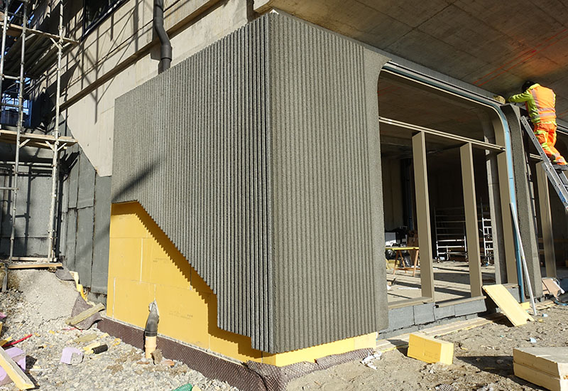 Lärmschutzwand Einbau