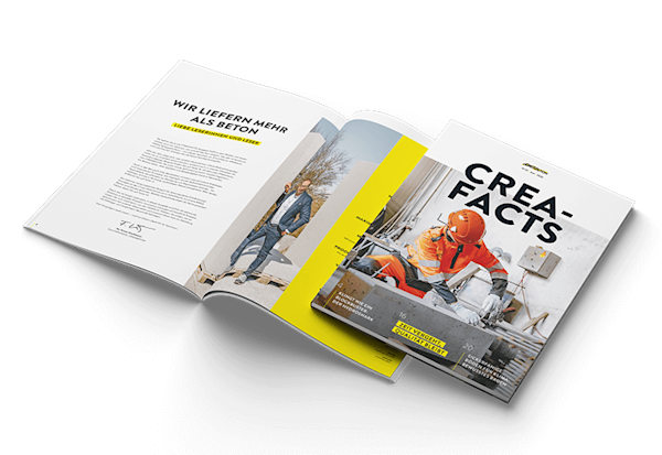 Dans le numéro CREAFACTS 1/25, nous vous parlons non seulement de pavés vieux de 43 ans, mais vous en apprendrez également davantage sur nos produits, nos actualités et pourquoi une installation de sédimentation mérite d'être filmée.