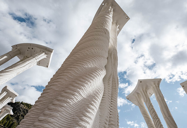 CREABETON liefert Kopf- und Fussplatten für den höchsten 3D-gedruckten Turm der Welt.