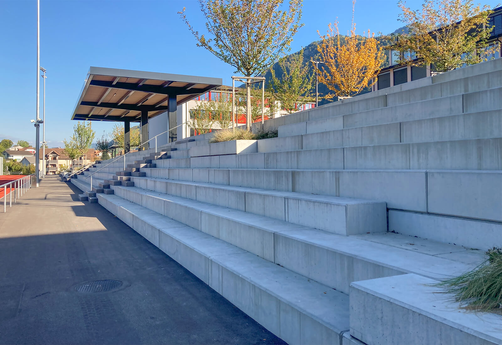 Eléments carrés du complexe sportif d'Oberarth