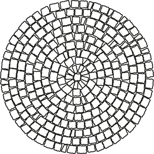 FRIEDA® Verlegemuster Kreis