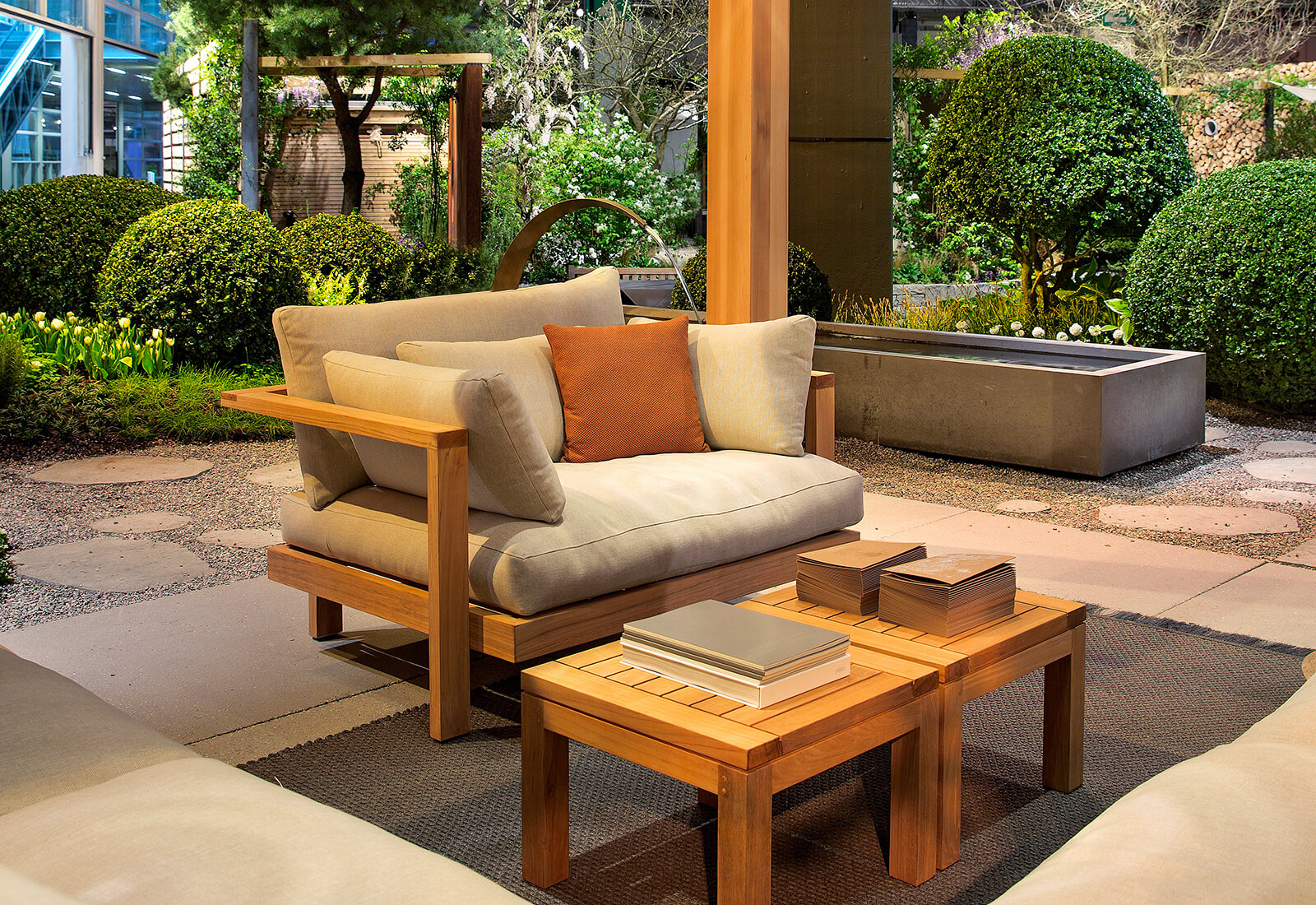 Des espaces pour s'asseoir à la Giardina 2016