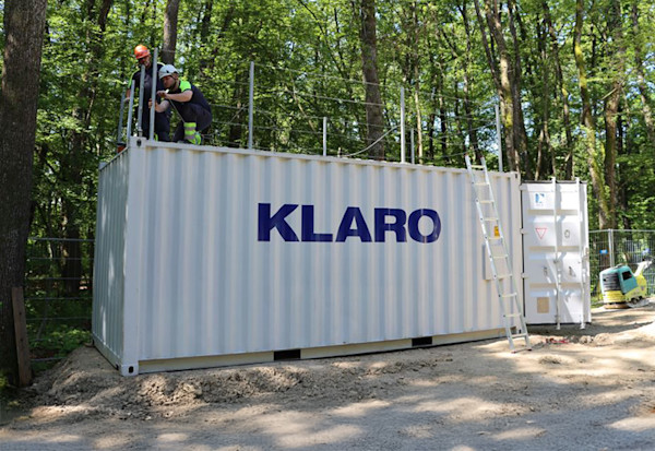 Le friwa<sup>®</sup>-klaro One Container est notre solution de conteneur compacte et innovante pour le traitement des eaux usées.