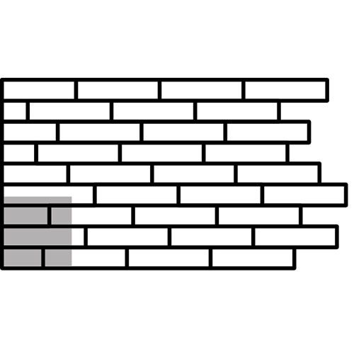 Landhausdiele mit Holzstruktur Verlegemuster 3