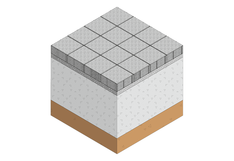 Graphique Pavés drainants