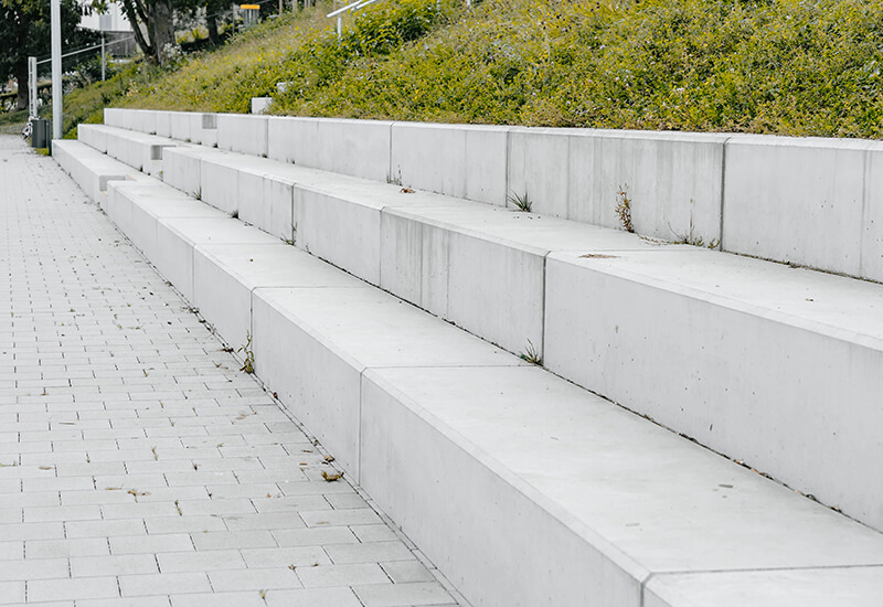 Éléments carrés pour un terrain de sport