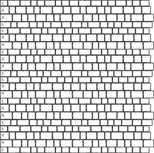 FRIEDA® Wildpflaster Verlegemuster 1