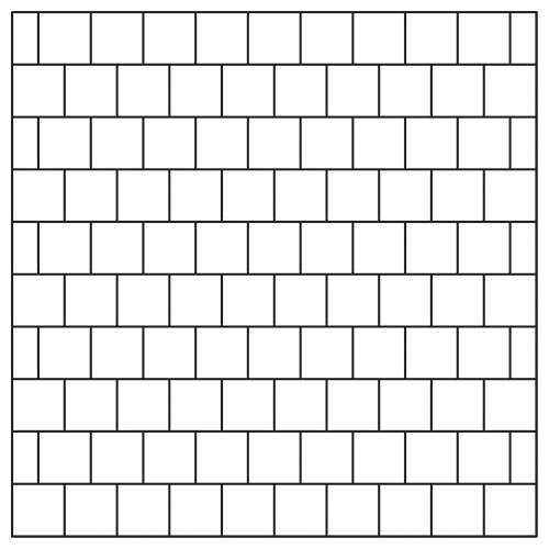 ESTRELLA Verlegemuster Quadrat Englisch