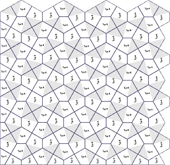 5-Eck Pflasterplatte Verlegemuster 2