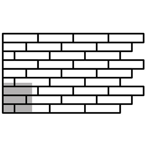 Landhausdiele mit Holzstruktur Verlegemuster 2