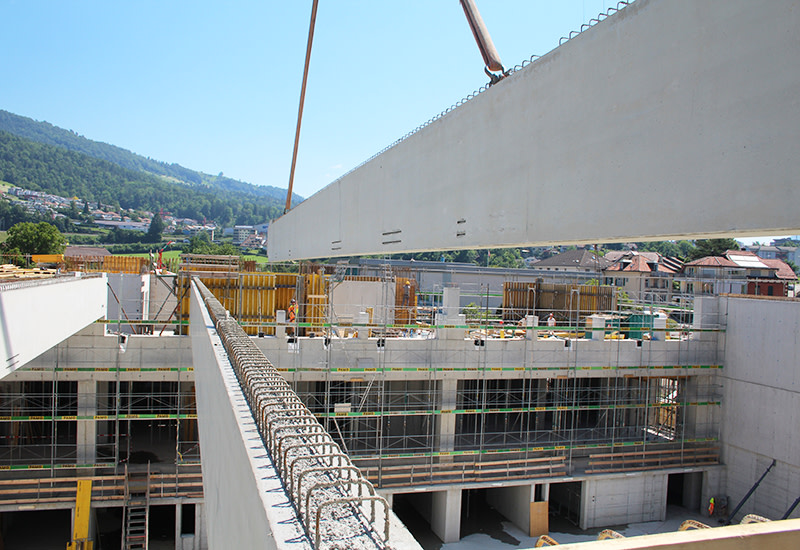 Anlieferung der Träger