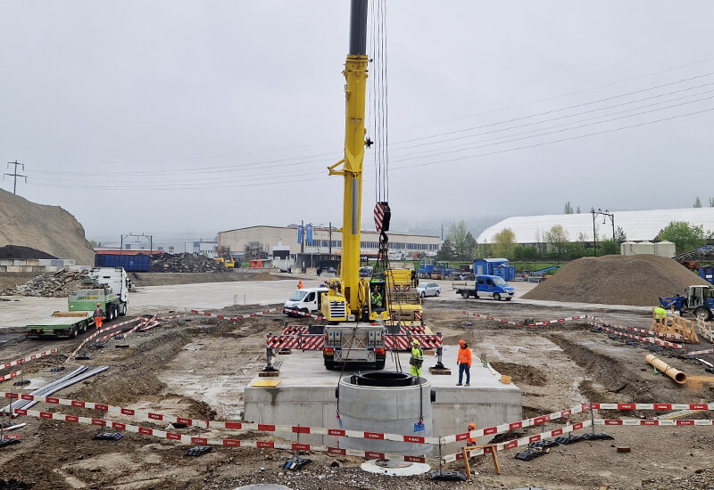 Aperçu du chantier de Weinfelden