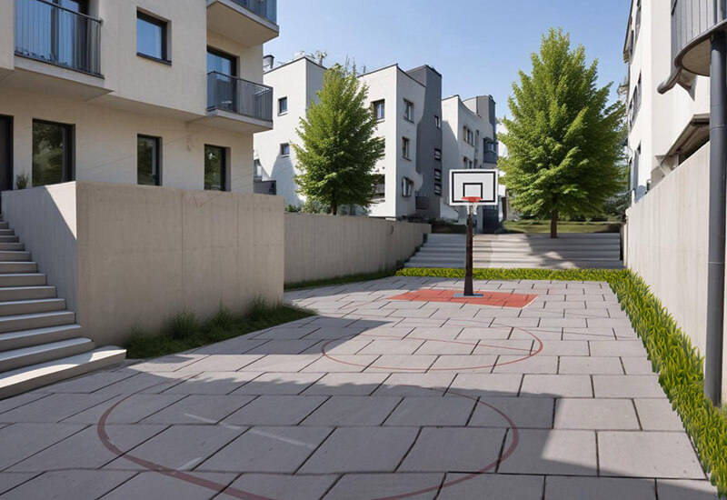 Bassin de rétention sans eau